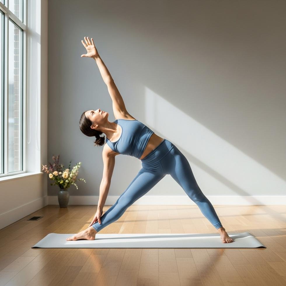 Gestrekte driehoek Utthita Trikonasana