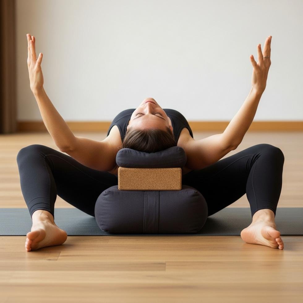 Hatha Yoga 16 Liggende held Supta Virasana