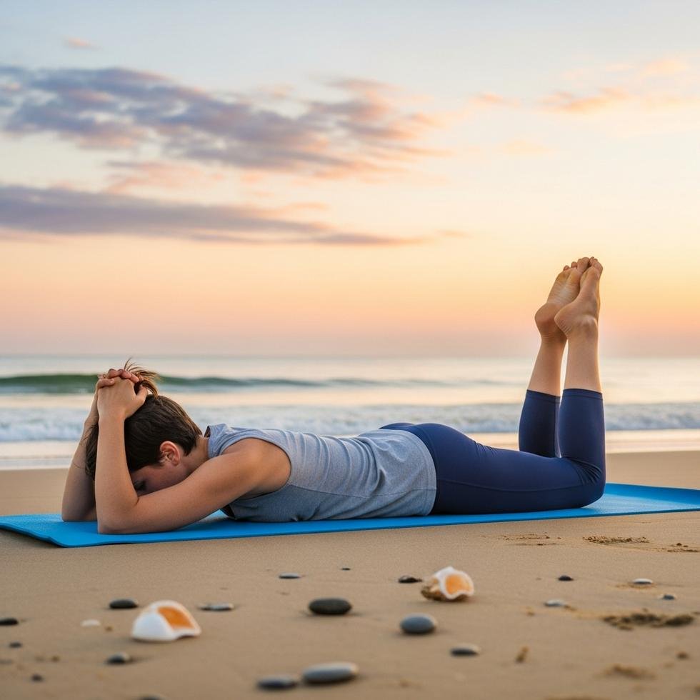 Vinyasa Yoga 15 Krokodil Makarasana