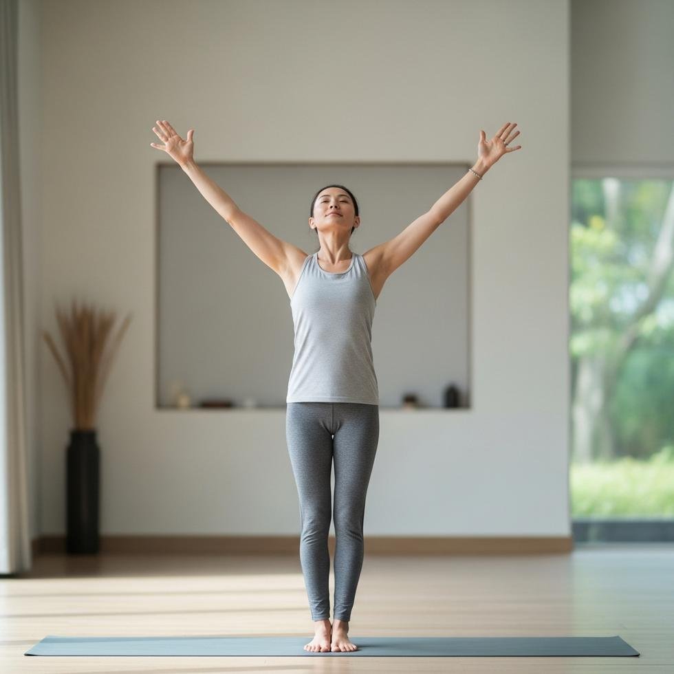 Vinyasa Yoga 2 Opwaartse groet Urdhva Hastasana